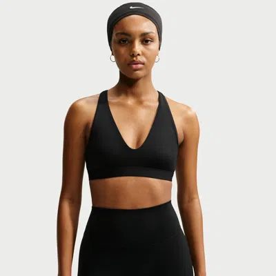 Nike Women's Indy Light-support Sports Bra In Black