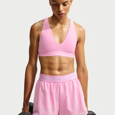 Nike Women's Indy Light-support Sports Bra In Pink
