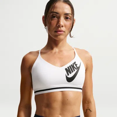 Nike Women's Indy Light-support Sports Bra In White