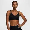 Nike Women's Indy Medium Support Padded Adjustable Sports Bra In Black
