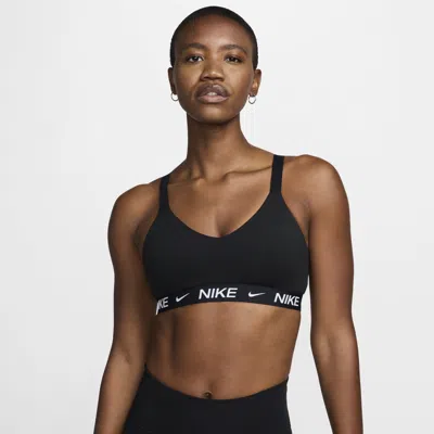 Nike Women's Indy Medium Support Padded Adjustable Sports Bra In Black
