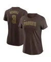 Nike Women's Jackson Merrill Brown San Diego Padres Fuse Name Number T-shirt In Brown