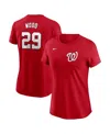 Nike Women's James Wood Red Washington Nationals Fuse Name Number T-shirt