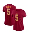 Nike Women's Jayden Daniels Burgundy Washington Commanders 2024 Nfl Draft First Round Pick Name Number T- In Burgundy