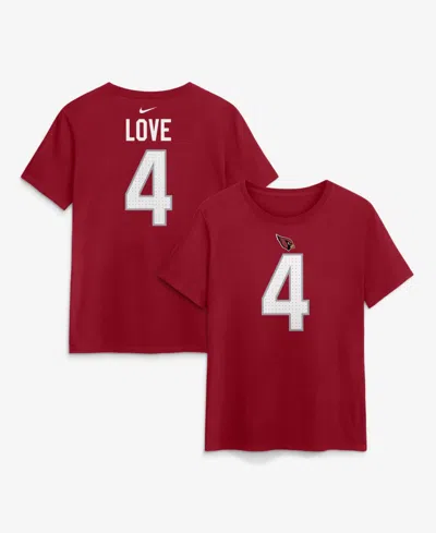 Nike Women's Jeremiyah Love Cardinal Arizona Cardinals Name & Number T-shirt