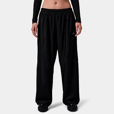 Nike Women's Jordan Brooklyn Durasheen Track Pants In Black
