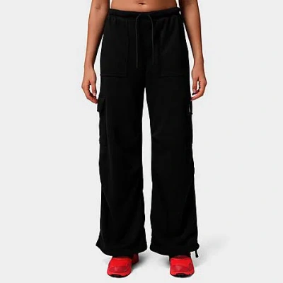 Nike Women's Jordan Brooklyn Fleece Cargo Pants In Black