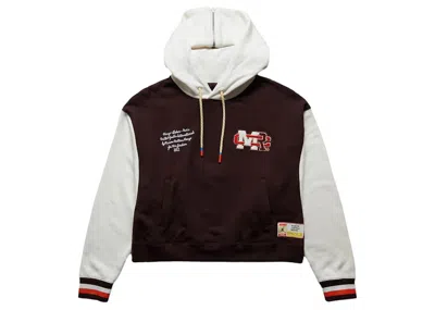 Pre-owned Nike Women's Jordan Maison Chateau Rouge Hoodie In Brown/cream White
