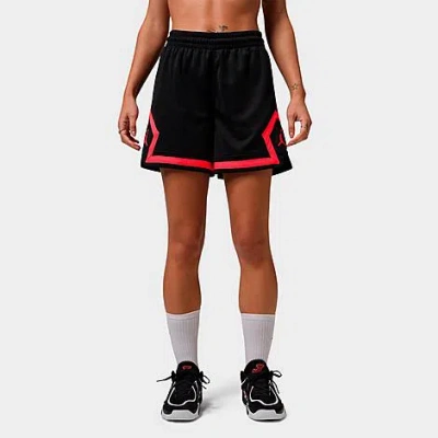 Nike Women's Jordan Sport 4" Diamond Basketball Shorts In Black