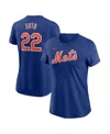 Nike Women's Juan Soto Royal New York Mets Fuse Name Number T-shirt In Royal