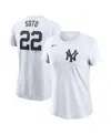 Nike Women's Juan Soto White New York Yankees Fuse Name Number T-shirt In White