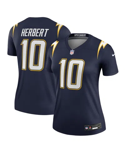 Nike Justin Herbert Navy Los Angeles Chargers Alternate Super Chargers Legend Player Performance Top In Blue