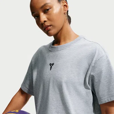 Nike Women's Kobe Dri-fit Cropped Basketball T-shirt In Gray