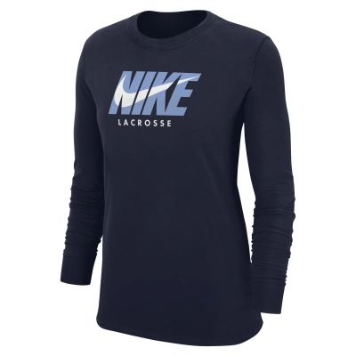 Nike Women's Lacrosse Long-sleeve T-shirt In Blue