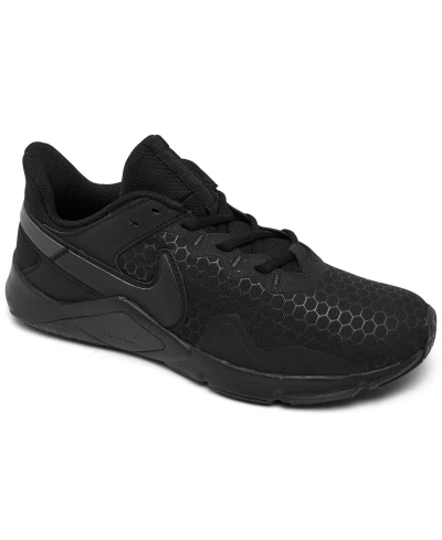 Nike Women's Legend Essential 2 Training Sneakers From Finish Line In Black,off Noire