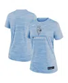 Nike Light Blue Kansas City Royals Authentic Collection City Connect Velocity Performance T-shirt In Light Blue