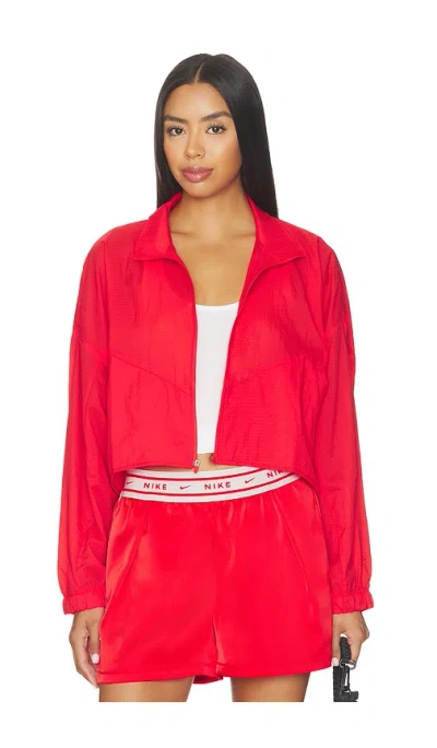 Nike Women's Lightweight Ripstop Jacket In Red