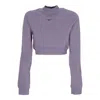 Nike Women's Lightweight Turtleneck Cropped Sweatshirt W Sportswear Chill French Terry Crop Crewneck Dayb