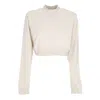 Nike Women's Lightweight Turtleneck Cropped Sweatshirt W Sportswear Chill French Terry Crop Crewneck Lt O