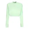 Nike Women's Lightweight Turtleneck Cropped Sweatshirt W Sportswear Chill French Terry Crop Crewneck Vapo