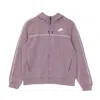 Nike Women's Lightweight Zip Hoodie W Sportswear Millenium Essential Fleece Full-zip Hoodie Purple Smoke/ In Multi