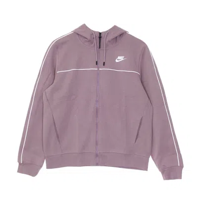 Nike Women's Lightweight Zip Hoodie W Sportswear Millenium Essential Fleece Full-zip Hoodie Purple Smoke/ In Multi