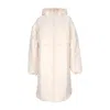 Nike Women's Long Down Jacket W Thermic Classic Parka Guava Ice/white In Guava Ice/white