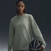Nike Women's Long-sleeve Graphic Basketball T-shirt In Jade Horizon