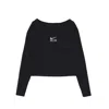 Nike Women's Long Sleeve T-shirt W Air L/s Tee Black/white