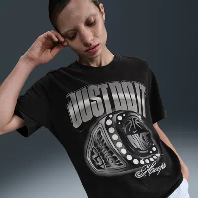 NIKE WOMEN'S LOOSE SHORT-SLEEVE BASKETBALL T-SHIRT,1015705786
