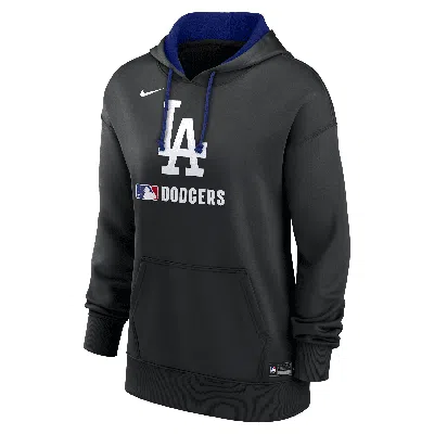 Nike Women's Los Angeles Dodgers Authentic Collection  Therma Mlb Pullover Hoodie In Black