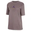 Nike Women's Los Angeles Lakers Courtside Statement Edition Jordan Nba T-shirt In Pink