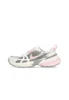 Nike V2k Run Sneakers In White And Pink In Light Pumice/pink Foam/photon Dust