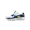 Nike Women's Low Shoe Wmns Air Max 90 Summit White/racer Blue/volt/blue Tint In Summit White/racer Blue/volt/blue Tint