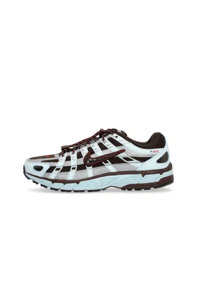 Nike Women's Low Shoe Wmns P-6000 Glacier Blue/burgundy Crush/velvet Brown