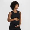 Nike Women's (m) One Dri-fit Slim-fit Tank Top (maternity) In Black 