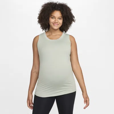 Nike Women's (m) One Dri-fit Slim-fit Tank Top (maternity) In Green