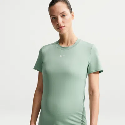 Nike Women's (m) One Dri-fit Slim-fit Short-sleeve Top (maternity) In Green