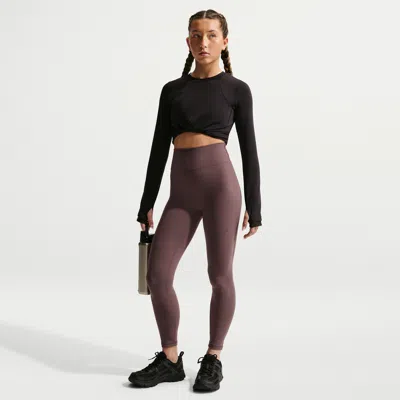 Nike Kids' Women's Mavn Girls' Dri-fit High-rise Leggings In Purple