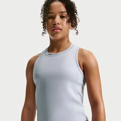 Nike Kids' Women's Mavn Girls' Dri-fit Knit Tank Top In Gray