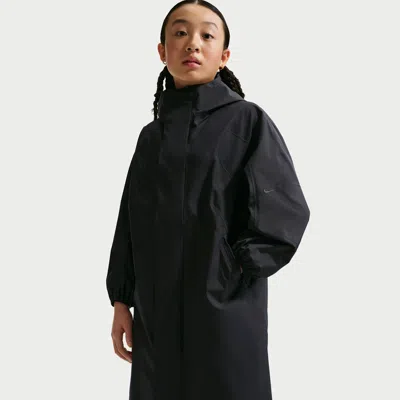 Nike Kids' Women's Mavn Girls' Storm-fit Adv Rain Jacket In Black