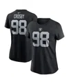 Nike Women's Maxx Crosby Black Las Vegas Raiders Player Name Number T-shirt In Black