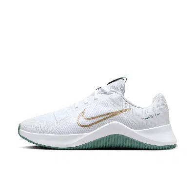 Nike Women's Mc Trainer 2 Women's Workout Shoes In White/bicoastal/metallic Gold Grain