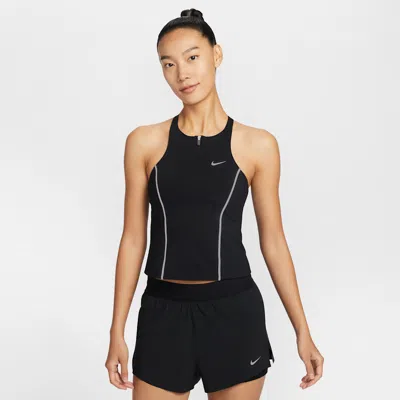 Nike Women's Medium-support Padded Bra Tank In Black