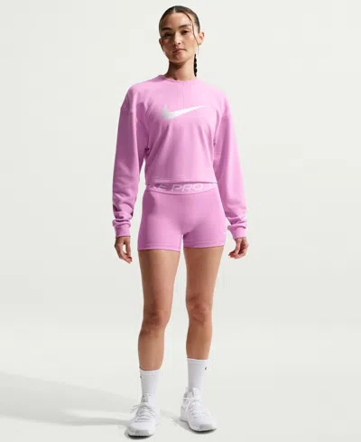 Nike Women's Mid-rise Biker Shorts In Pink