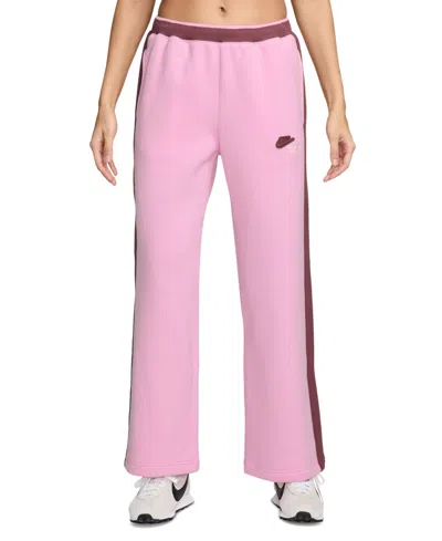 Nike Women's Mid-rise Track Pants In Pink