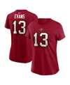 Nike Women's Mike Evans Red Tampa Bay Buccaneers Player Name Number T-shirt