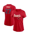 Nike Women's Mike Trout Red Los Angeles Angels 2024 City Connect Fuse Player Name Number T-shirt In Red