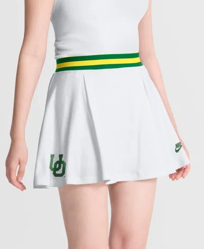 Nike Women's Mini Pleated Skort Skirt In White