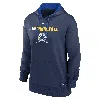 Nike Navy Minnesota Twins Authentic Collection City Connect Performance Pullover Hoodie In Blue